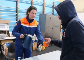 bénévole protection civile en action